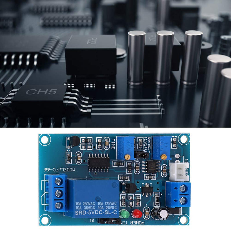 BuyWeek Photoresistor Relay Module, DC 12 V Light Detection Sensor, Light Control Switch, Light Sensitive Sensor, Adjustable Delay, Photoresistor Relay Module, Light Sensor (DC 12 V)