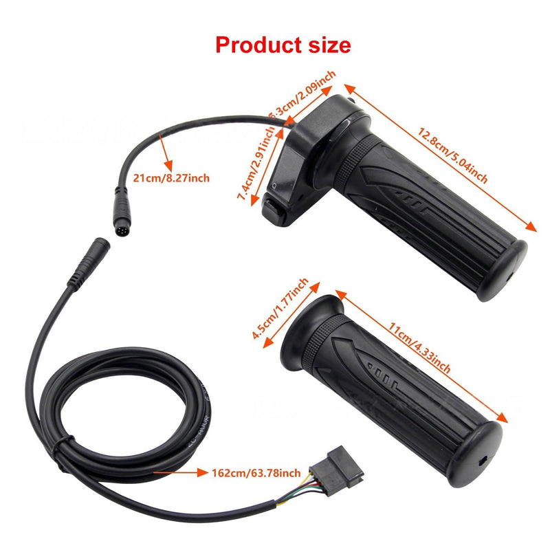 [AUSTRALIA] - 48V Electric Bike Throttle Grip with LCD Voltage Display & Cruise Control, 6-Pin Connector, Compatible with Jetson Haze, DYU Y16 & Folding Ebike 
