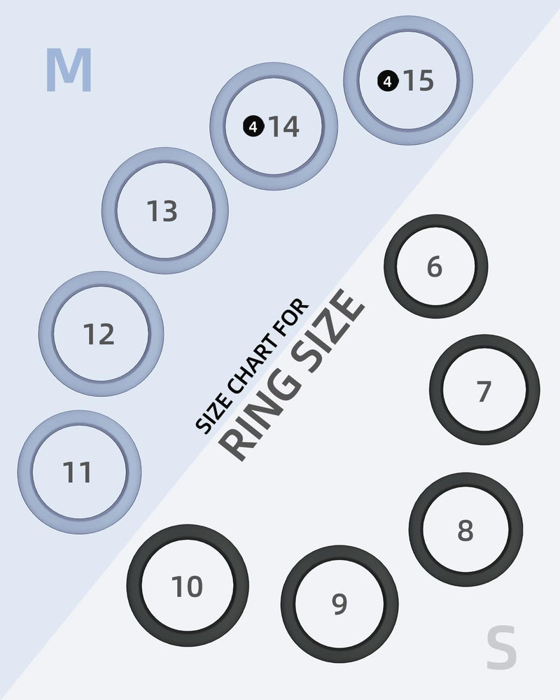 Silicone Ring Cover Compatible with Oura Ring Protector, Elastic Case for Oura Ring Gen 4/3 Working Out - Patent Protected (Black+Black, S for 678910) Black+Black