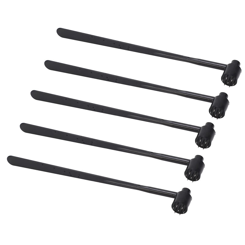 Fafeicy 5 x 7 Pin Plum Blossom Dermal Hammer, Plum Blossom Dermal Hammer for Industry, Rounded and Pointed, ABS and Stainless Steel Material
