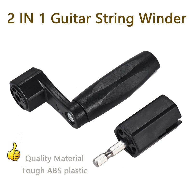 [AUSTRALIA] - Guitar String Pegs Winder, Multifunctional Guitar String Winder with Detachable Drill Bit for Guitar Ukulele Electric String Winder, Guitar Accessories 