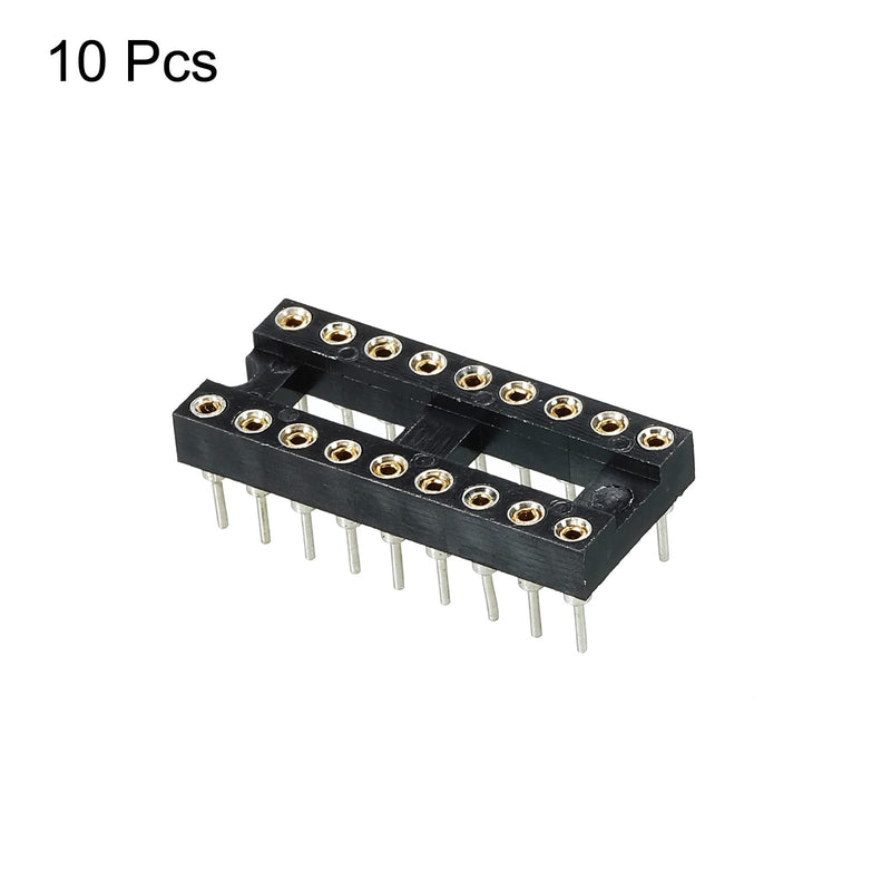 [AUSTRALIA] - sourcing map DIP IC Chip Socket Adapter Flat Pin 18P 2.54mm Pitch IC Socket for PCB Board Chip 10 Pack 