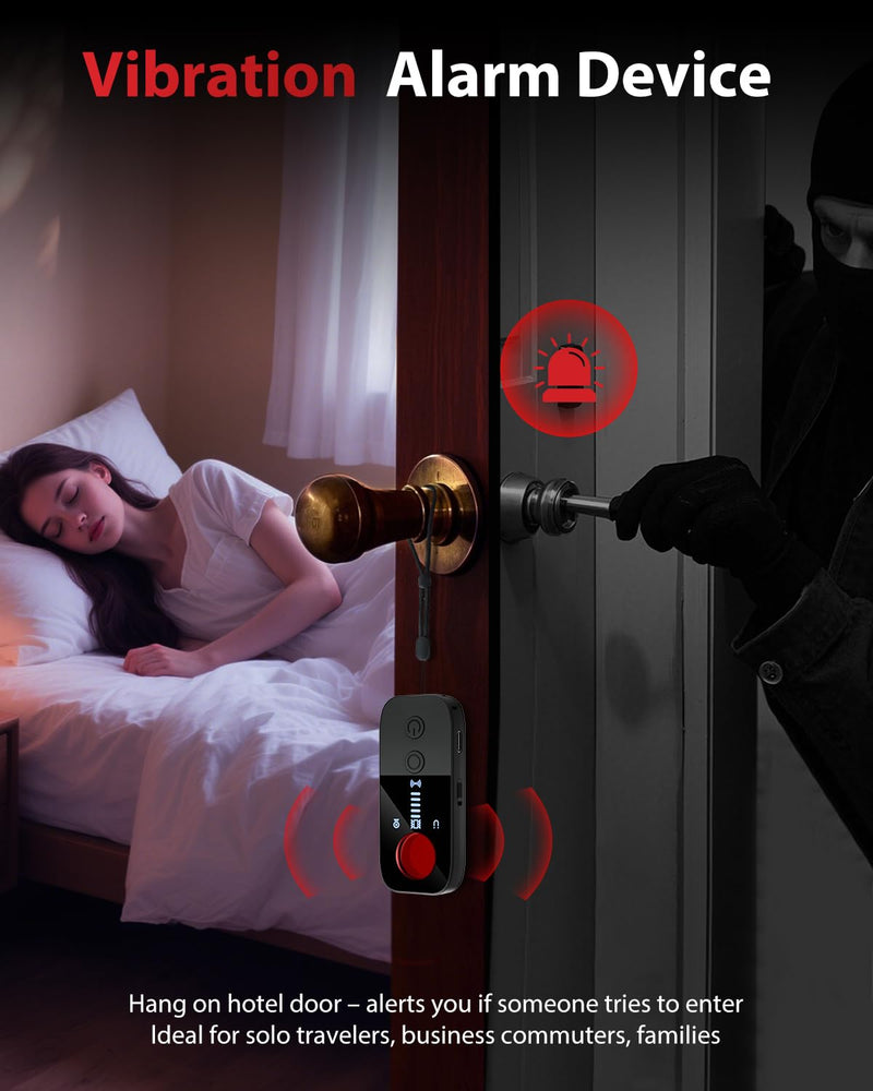 [AUSTRALIA] - Hidden Camera Detectors & Bug Detector, 2026 Upgraded Spy Camera Finder with 7 Modes | Detects RF Signals & GPS Trackers for Hotel, Office, Bathroom & Car | Portable with 720-Hour Battery Black 