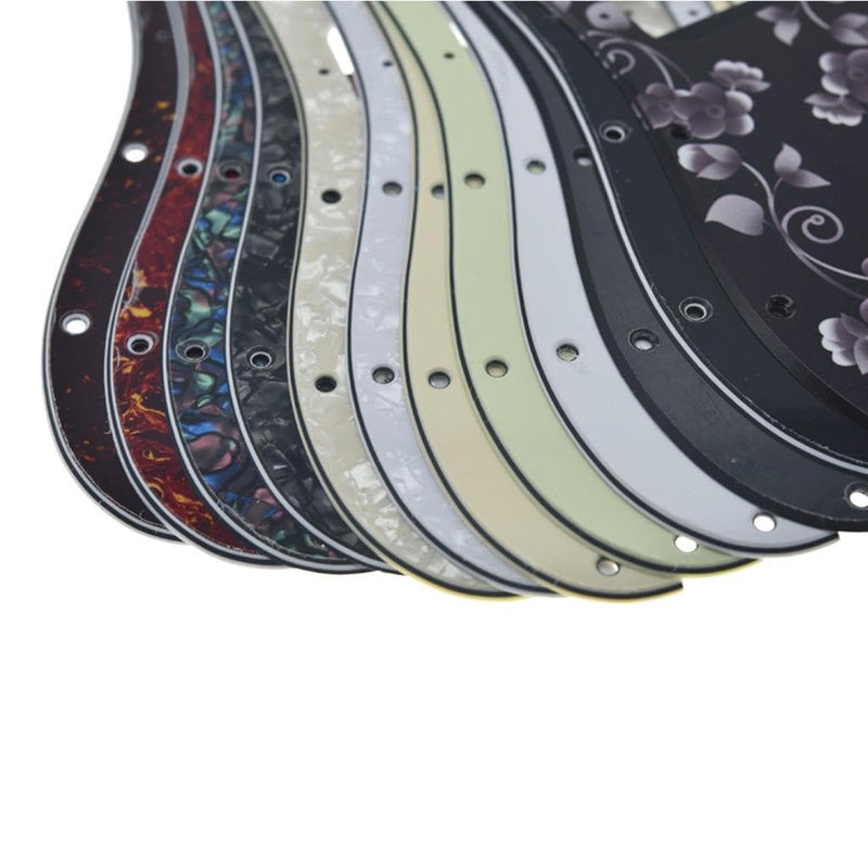Dopro 11-Hole ST Style Dual Humbucker HH Pickguard for American Strat Guitars with dual humbucking pickups Round Corner Hole Matte Black