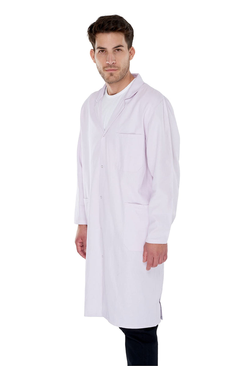 Men's Laboratory Coat, One Size, Cotton, White, Laboratory Coat, XXS-XXXL S