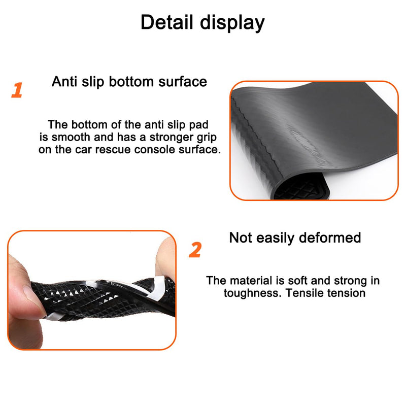 Car Dashboard Anti-Slip Mat, Adhesive Vehicle Dash Rubber Pad, Multi-Functional Auto Sticky Gripping Interior Fixing Accessories, Universal for Vehicle, SUV, Truck and More B-No Diamond 5.7*8.9in