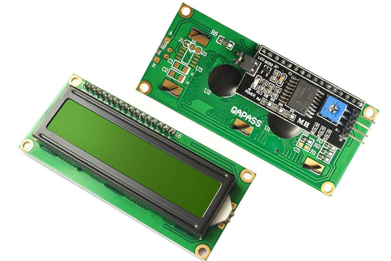 NOYITO 1602 16x2 LCD Module Shield Blue Backlight with IIC I2C Driver Serial Interface for UNO R3 MEGA2560 (Pack of 2) (1602 IIC Screen Blue) 1602 IIC Screen Blue