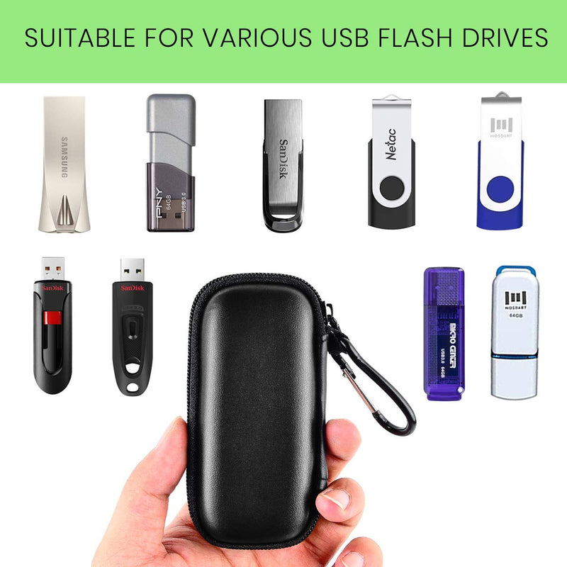 USB Flash Drives Case Compatible with SanDisk/ for Samsung/ for PNY USB Drive, Memory Stick Thumb Drive Data Storage Bag, 16/32/ 128GB 2.0 3.0 3.1 Electronic Accessories Organizer Holder Blue