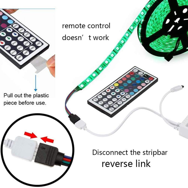 [AUSTRALIA] - 44 Keys RGB LED Light Strip Remote Controller Infrared Led Light Remote Replacement for SMD 5050 2835 3528 Led Strip Lights 1 remote 