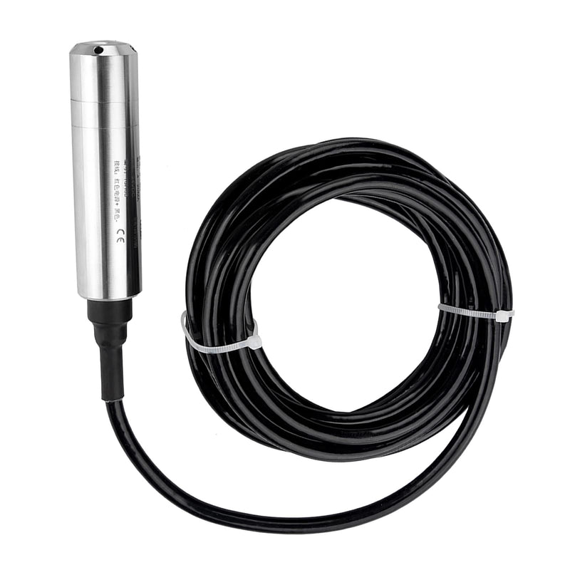 DC 24V 4-20mA Plug-In Level Sensor ALS-MPM-2F for Depth Measurement 0-5m, Stainless Steel, Anti-Corrosion, Anti-Clogging, Default