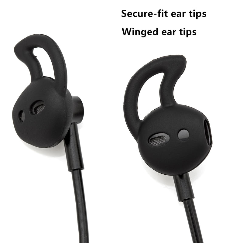 EMF Free Air Tube Bluetooth Headset, Low Radiation Chip Safety Headphones, Anti-Radiation Wireless Headset with Mic for Safe Daily Use. (Black) Black