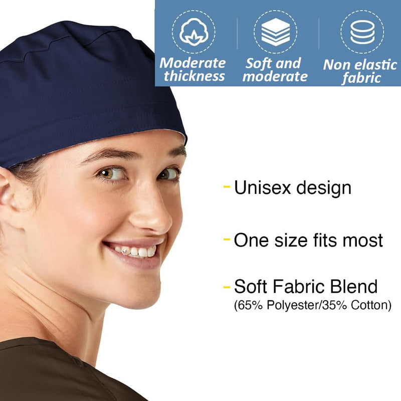 UEIOAVL Surgical Caps Women's Surgical Hood Fabric Surgical Caps Women's Long Hair Surgical Caps Fabric Nurse Accessories for Doctors Dentists Pharmacists Veterinarians Medical Staff (Blue)