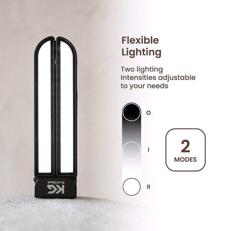 Music Stand Light Compatible Bravo Music Stand, 2 Level of Brightness,1/4" Screw Mount Adapter, Black