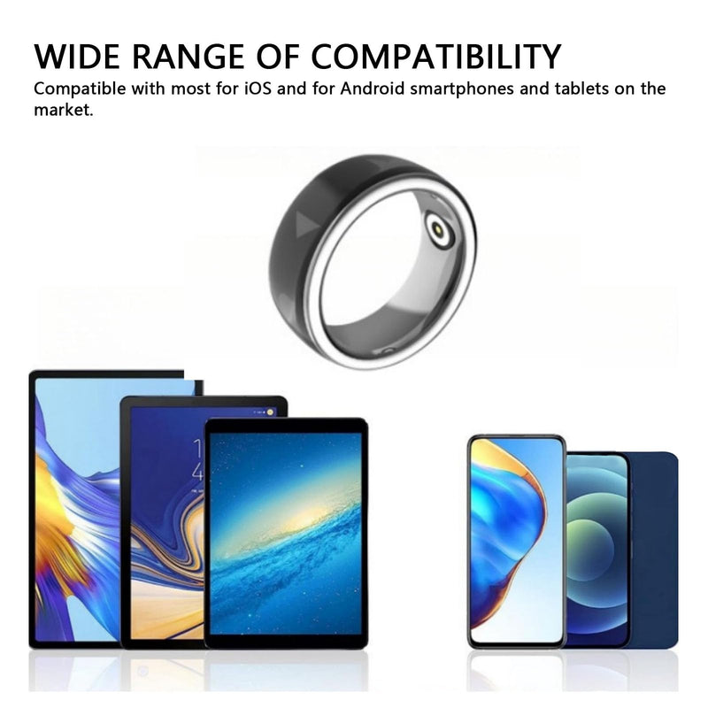 Smart Scrolling Ring, Waterproof Smart Ring Page Turner Ring with Remote Control Function, Magnetic Charging Video Scrolling Ring for Camera Music Electric Book Size 12
