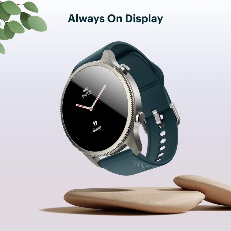 Noise Halo Premium Metallic Smartwatch, 1.43" AMOLED Display, 7 Day Battery, BT Calling (Make/Answer), Dust & Water Resistant, 100+ Sport Modes, NoiseFit App Supprt, 1 Year Warranty Vintage Brown