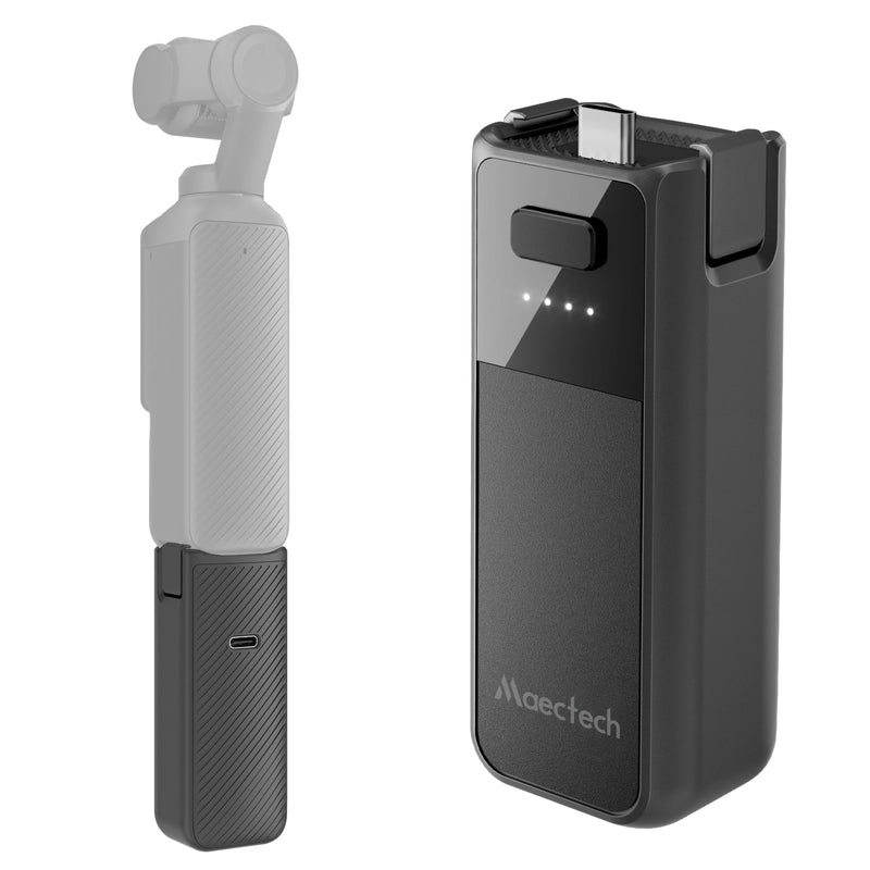 Fast Charging Battery Handle for Osmo Pocket 3 Accessories for Pocket 3 Battery Grips for Xtra Muse with Original Factory Battery Cells