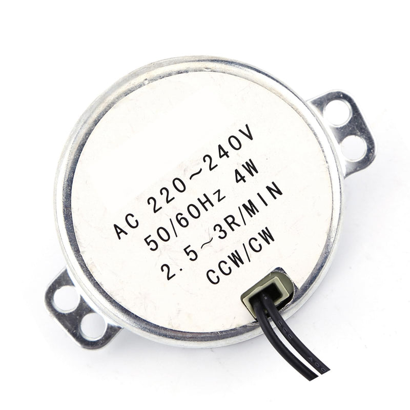 [AUSTRALIA] - Synchronous Motor 230V Synchronous Motor 230V - 1 Piece 220 240V AC Synchronous Motor Gear Motor 4W CW CCW 1 Piece AC 220-240V EL Motor Coil Does Not Burn When Overload (2.5-3rpm) Pyramid 2,5–3 U/min 