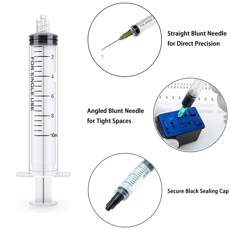10 ml Plastic Syringe with Needle Pack of 12 Syringes Measuring Liquids Durable Colostrum Syringes Versatile Dosing Syringes Reusable Liquid Syringe Measuring Syringe for Garden & Pet Care
