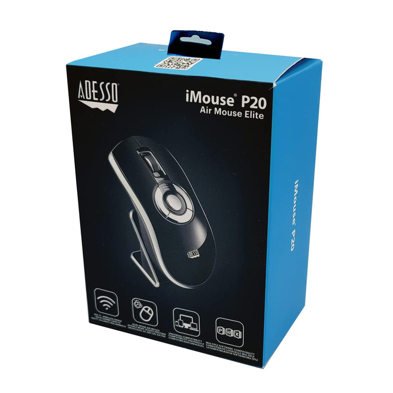 Adesso iMouse P20 Air Mouse Elite Rechargeable Desktop Mouse and Remote Presentation Programable Buttons