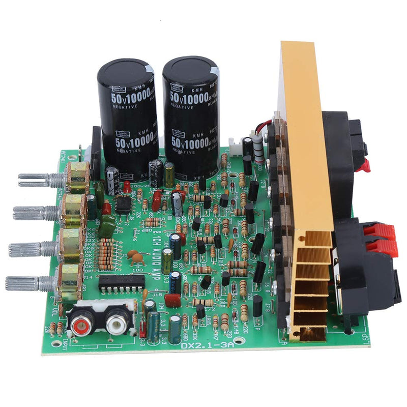 Walfront AC Dual 18-26V 2.1 Channel Subwoofer 300W Power Amplifier Board High Performance Bluetooth Audio Amplifier Board