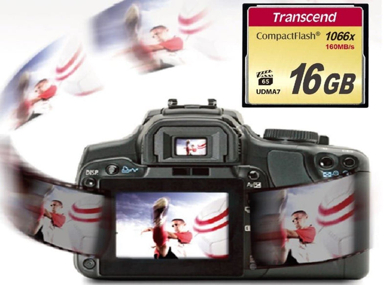 Transcend 16GB CompactFlash Memory Card 1000x (TS16GCF1000) 16 GB