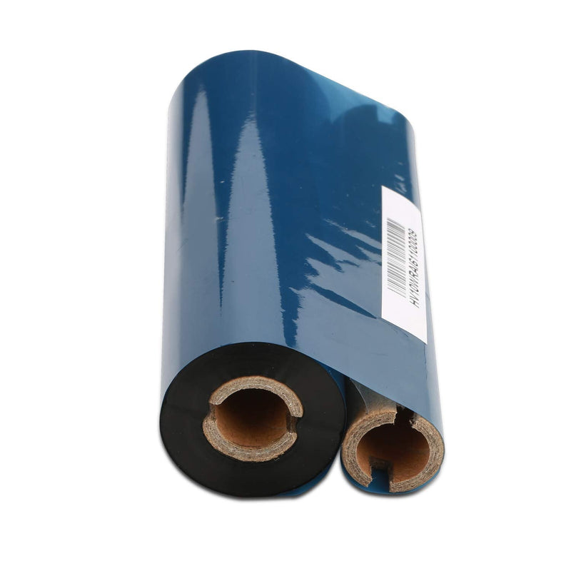 4.33" x 244' Thermal Transfer Ribbon - 1 Roll. Resin Enhanced Wax 1/2 Inch Core Ink Out for Zebra Eltron Datamax Zebra GC420t GK420t GX420t TLP2442 TLP2844