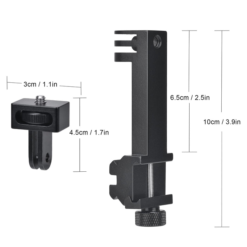 fantaseal High Precision Aluminum Alloy Cell Phone Smartphone Gun Clamp Mount Picatinny Rail Holder Airsoft Hunting FPV Video Recording Kit for iPhone YouTube Tiktok Vlogging Phone Picatinny Mount