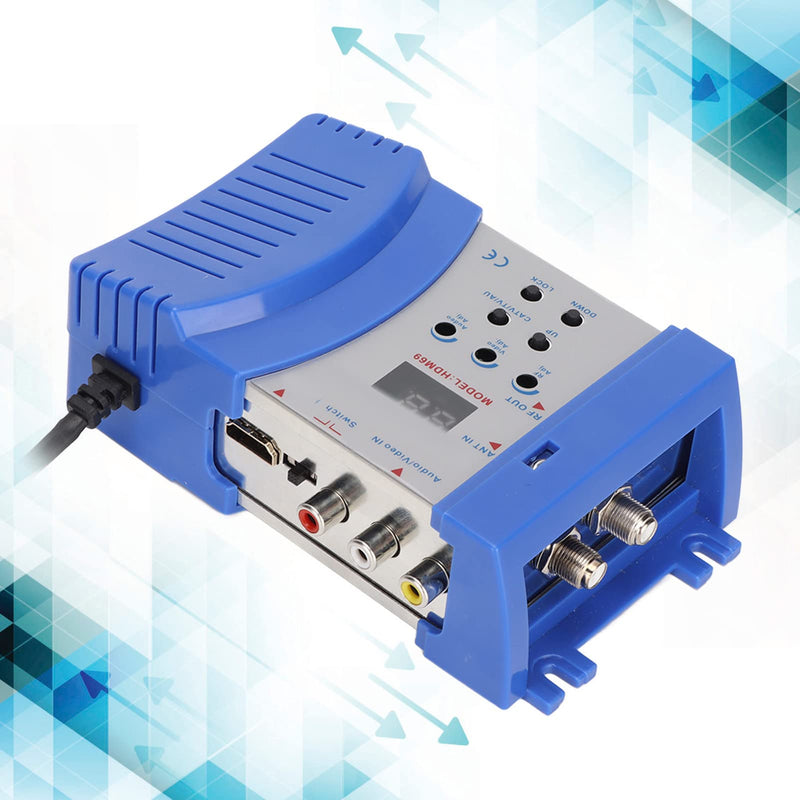 [AUSTRALIA] - AV/HDMI to RF Modulator for TV PAL or NTSC Format, Composite VHF UHF HDMI to RF Converter, Adjustable Resolution TV Audio Video Converter for 90-240V TV 