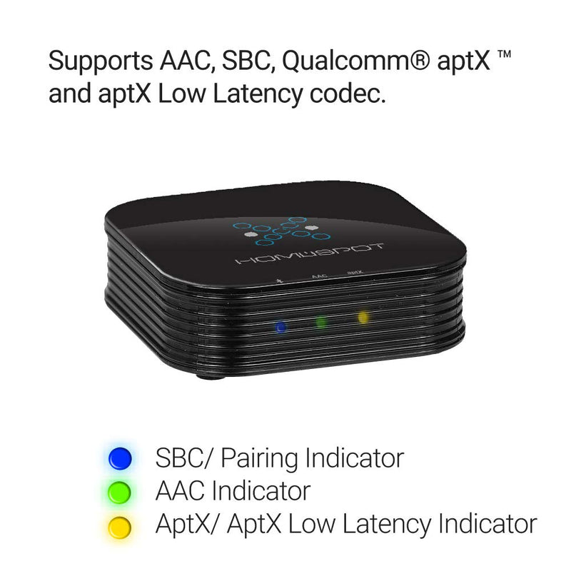 [AUSTRALIA] - HomeSpot Bluetooth Audio Receiver for Home Stereo Audio Streaming with APTX Low Latency Bluetooth Receiver with UL Charger 