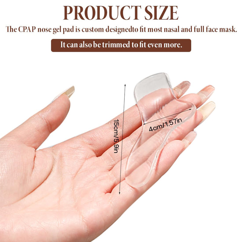 Nose Pads for CPAP Masks Nose Pads for CPAP Gel Nose Pad Pads Comfortable Nose Gel Pads for CPAP Machine Nose Bridge for Masks Pack of 6