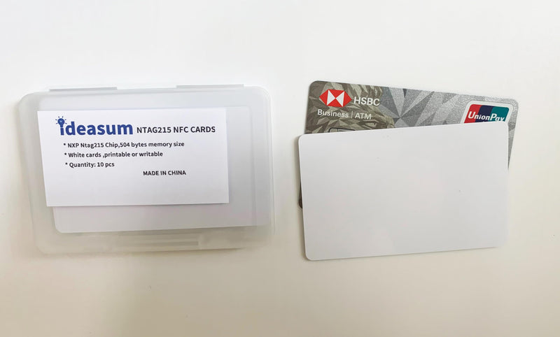 20 pcs White Blank NTAG215 PVC Cards with NXP NTAG215 Chips, NFC Cards for Smart Home and Smart Office,Gaming Cards,Printable NFC Cards with Own Design