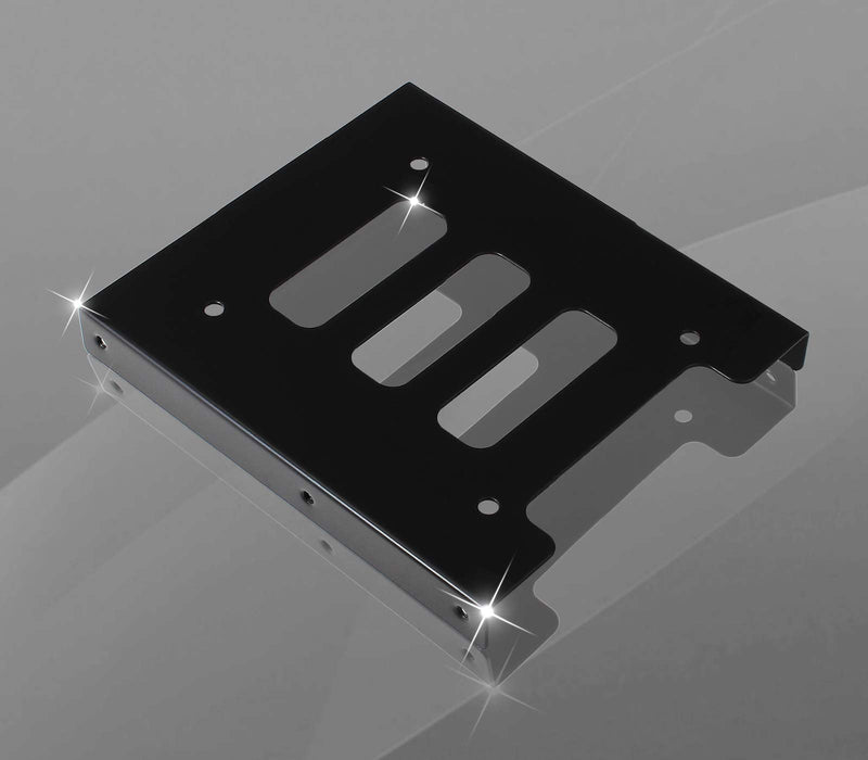 PHITUODA 8Pcs 2.5" to 3.5" SSD HDD Hard Disk Drive Bays Holder Metal Mounting Bracket Adapter with Screws for PC Pack of 8
