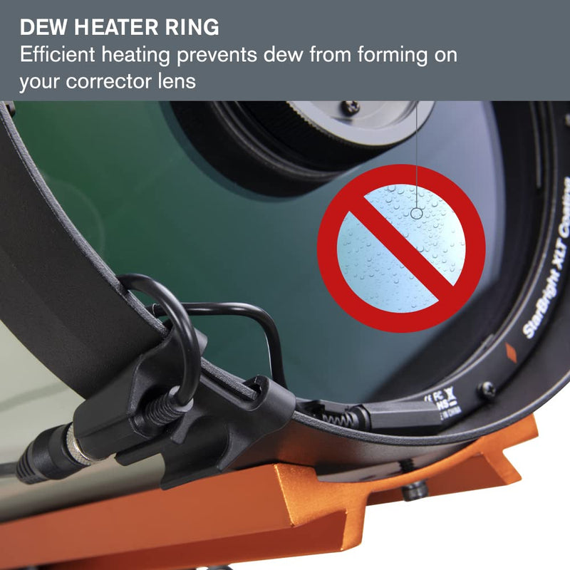 Celestron – Dew Heater Ring – Aluminum Dew Prevention – Compatible 8” Schmidt-Cassegrain, EdgeHD, RASA Telescope