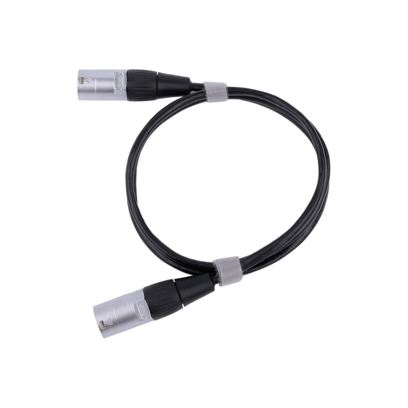 RJ45 CAT5E Ethercon Cable Both Ends with Ethernet Shielded Connectors (Black, 3Feet_5PCS)