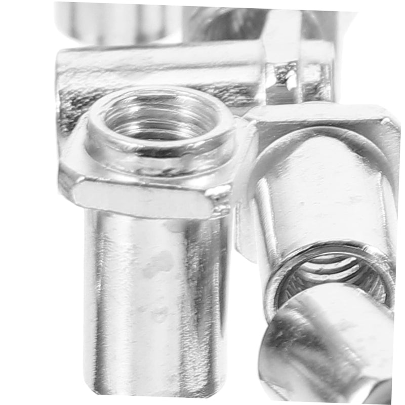 20pcs Metal Guitar Floor Roller Electric Guitar Tuner Drum Stand Sleeve Spare Part for Tom Lug Drum Swivel Nuts Swivel Nuts for Tom Lug Drum Accessory Floor Drum Accessory Screw M5 1.5x0.9cm 0.6mm