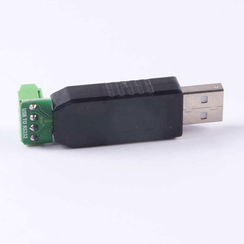 USB to RS232 Serial Adapter 4 Pin Terminal Block TXD RXD GND VCC Pinout with FTDI Chip Support Windows XP/Android/Window7/8/10/Mac OS/Vista