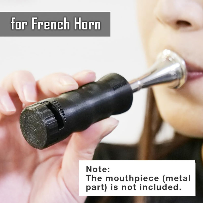French Horn Mouthpiece Buzzing Trainer – One-Touch Adjustable Resistance – Daily Practice & Warm-up – BRASS BUZZ TRAINER (Red) Red