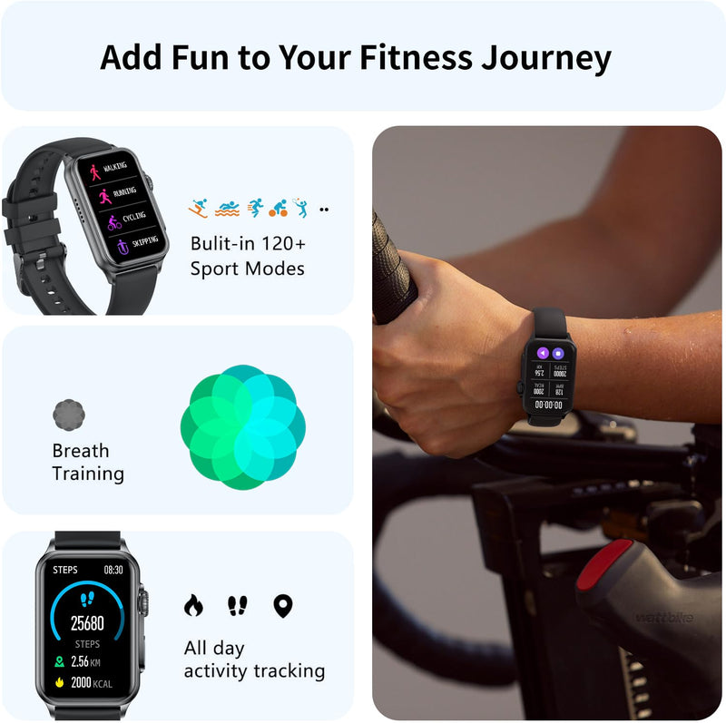 FITVII Fitness Tracker for Women Men, Health and Fitness Wearable with 24/7 Heart Rate, Blood Pressure and Sleep Monitor, Subscription Free Activity Tracker for Android & iPhone
