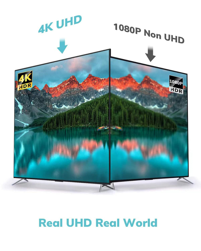 [AUSTRALIA] - RUIZHI 4K Display Port to HDMI Adapter 2Pack,Unidirectional DP to HDMI 2K@60Hz 1080P@120Hz UHD Cable Nylon Braided Aluminum case Converter(Male to Female) Compatible for Dell, Lenovo, HP,GPU, AMD 2-Pack Black 