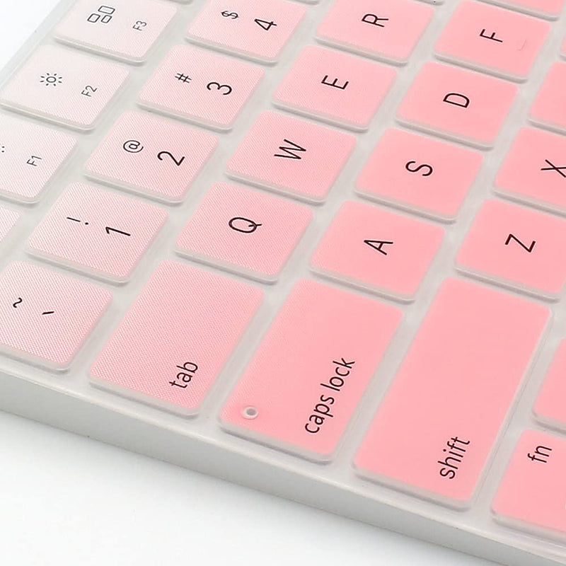 ProElife Keyboard Cover Skin for Apple Magic Keyboard 3 (with Touch ID, Model: A2449, for 2021 iMac 24'' & 2022 Mac Studio with Silicon Chip) Accessories Ultra Thin Silicone Protector (Ombre Pink) Ombre Pink