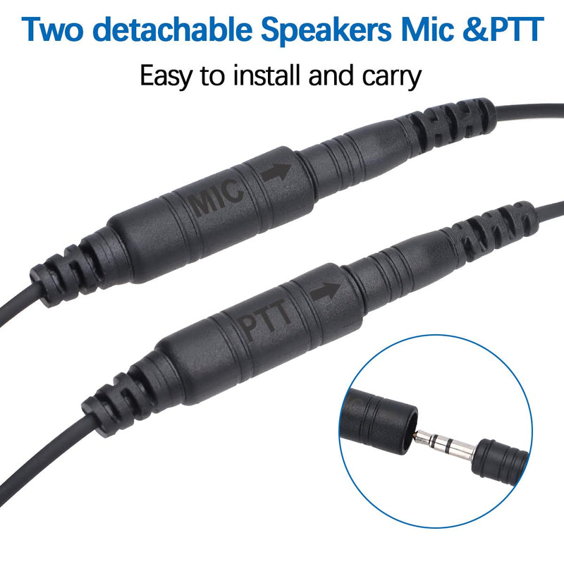 [AUSTRALIA] - BAOFENG Rugged Radio Helmet Headset with Mic Microphone 2 PIN PTT BF-F8HP Pro UV-5R Mini AR-5RM UV-21R UV32 DM32 Two Way Radio Walkie Talkies 
