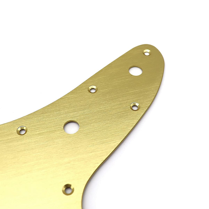 [AUSTRALIA] - Electric Guitar Pickguard Aluminum Vintage 60s Jazzmaster Style guitar Pickguard Scratch Plate for FD Squier Jazzmaster Electric Guitar parts (Gold) Gold 