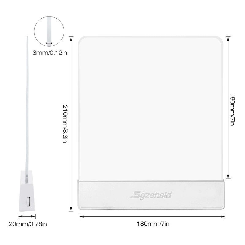 Sgzshsld Book Light,Battery Powered Flat Plate led Book lamp,Brightness Adjustable,2 Color Temperature,Kids Book Light for Reading in Bed at Night Clip on Book Lovers Gifts (Warm) Warm