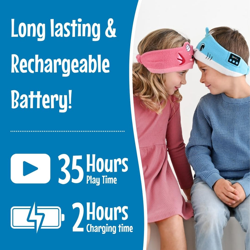 Original Toddler & Kids Headphones - Bluetooth Wireless & Wired Headband - Comfortable Fit - Safe Volume Limited - Adjustable for Travel, Learning, and Sleep (Sparkle The Unicorn) Sparkle The Unicorn