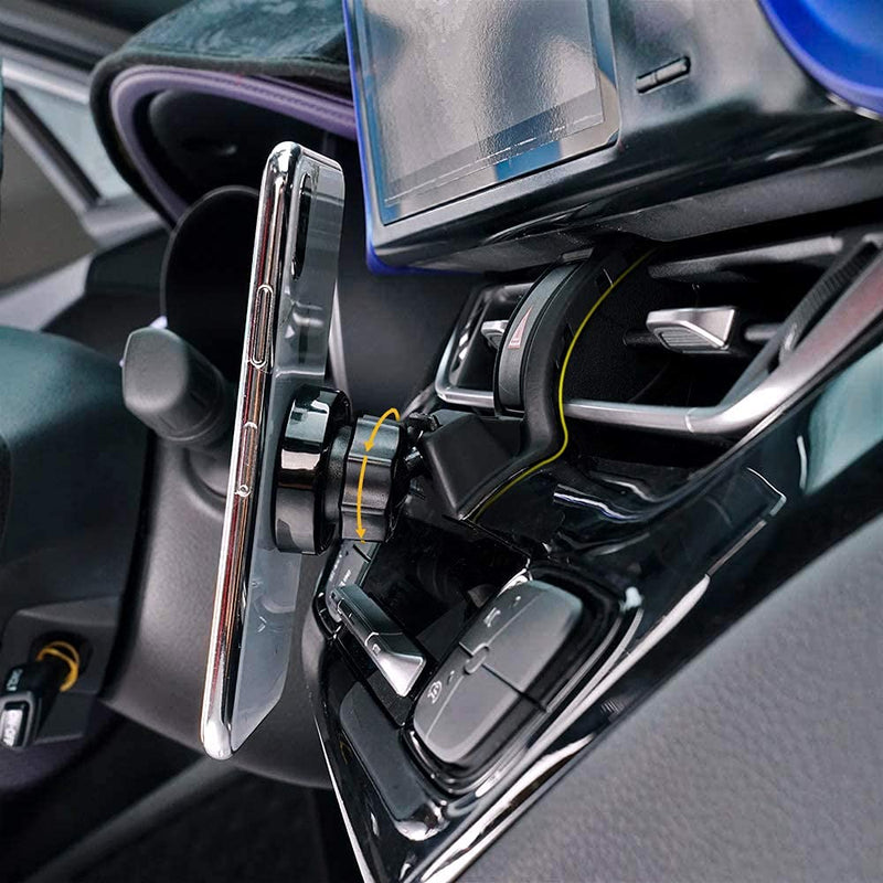 Magnetic Phone Holder Fit for Toyota CHR 2017 2018 2019 2020 2021 Air Vent Phone Mount Adjustable, Car Phone Cradle Fit for iPhone Samsung 4-7 Inches Smartphone Ch-zj001-002