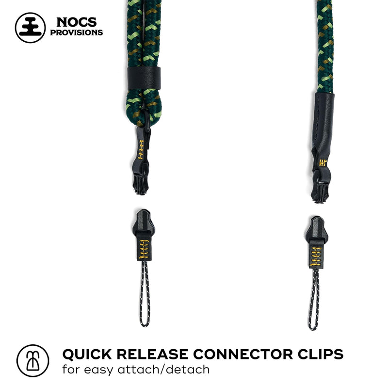 [AUSTRALIA] - Nocs Provisions NocLoc Approach Neck Strap for Binocular/Camera Carry Accessory for Active Hiking & Sightseeing - Backwoods Green 