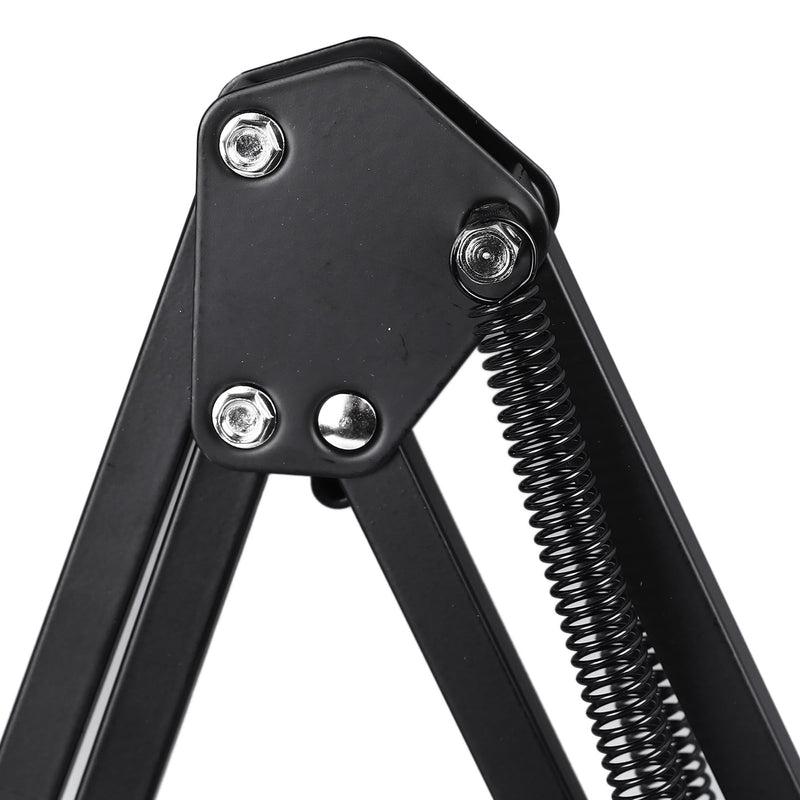 [AUSTRALIA] - Microscope Articulated Arm Stand, 360° Rotation HDMI USB Camera Lens Holder with 50mm Lens Fixing Ring and Clamp Universal Telescopic Folding Electronic Soldering Repairing Stand 