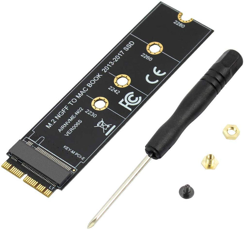 M.2 NVME SSD Convert Adapter Card for Upgrade MacBook Air ( 2013-2017 )
