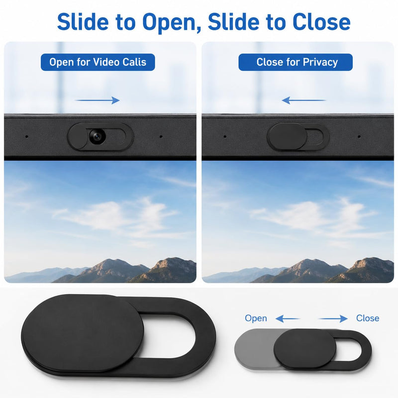 Webcam Cover 6 Pack Ultra Thin Camera Privacy Slide for Laptop Computer