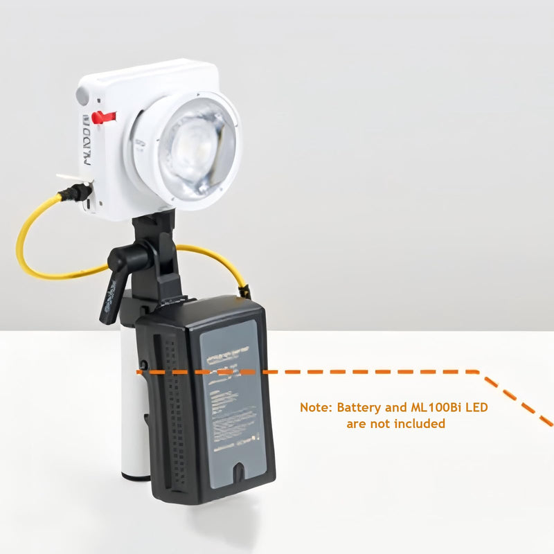 [AUSTRALIA] - Godox AK-B02 V-Mount Battery Handgrip with D-Tap to 2.5mm DC Cable, Compatible with ML100R ML100BI ML60IIBi LED Video Light 